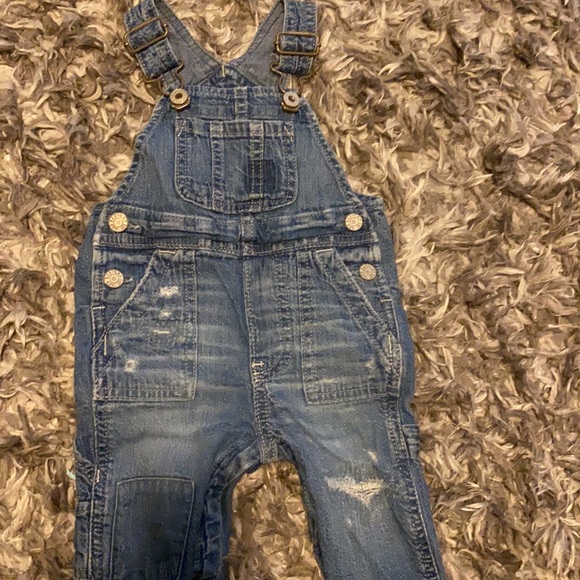 GAP Baby Denim Overalls - Picture 2 of 3